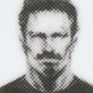 Retrato de un recluta de Mother Base, con bigote espeso
