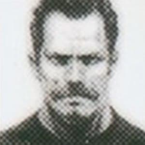 Retrato de un recluta de Mother Base, con bigote y pelo corto